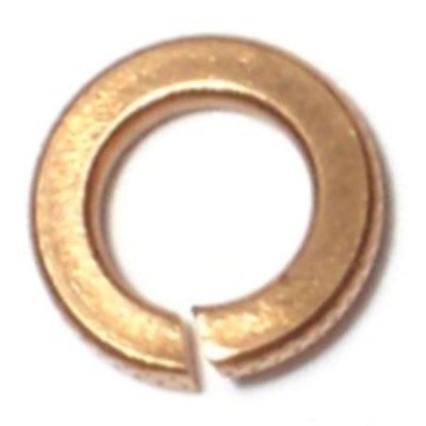 Midwest Fastener Split Lock Washer, For Screw Size #10 Bronze, Bronze Finish, 50 PK 61924